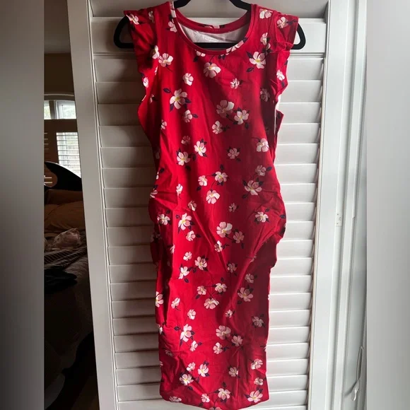 Old Navy Floral Print Maternity Dress - Picture 1 of 8